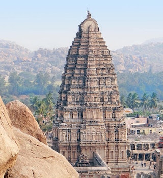 Gopuram of Virupaksha Temple, Hampi. Image by Jean-Pierre Dalbéra / CC BY 2.0.