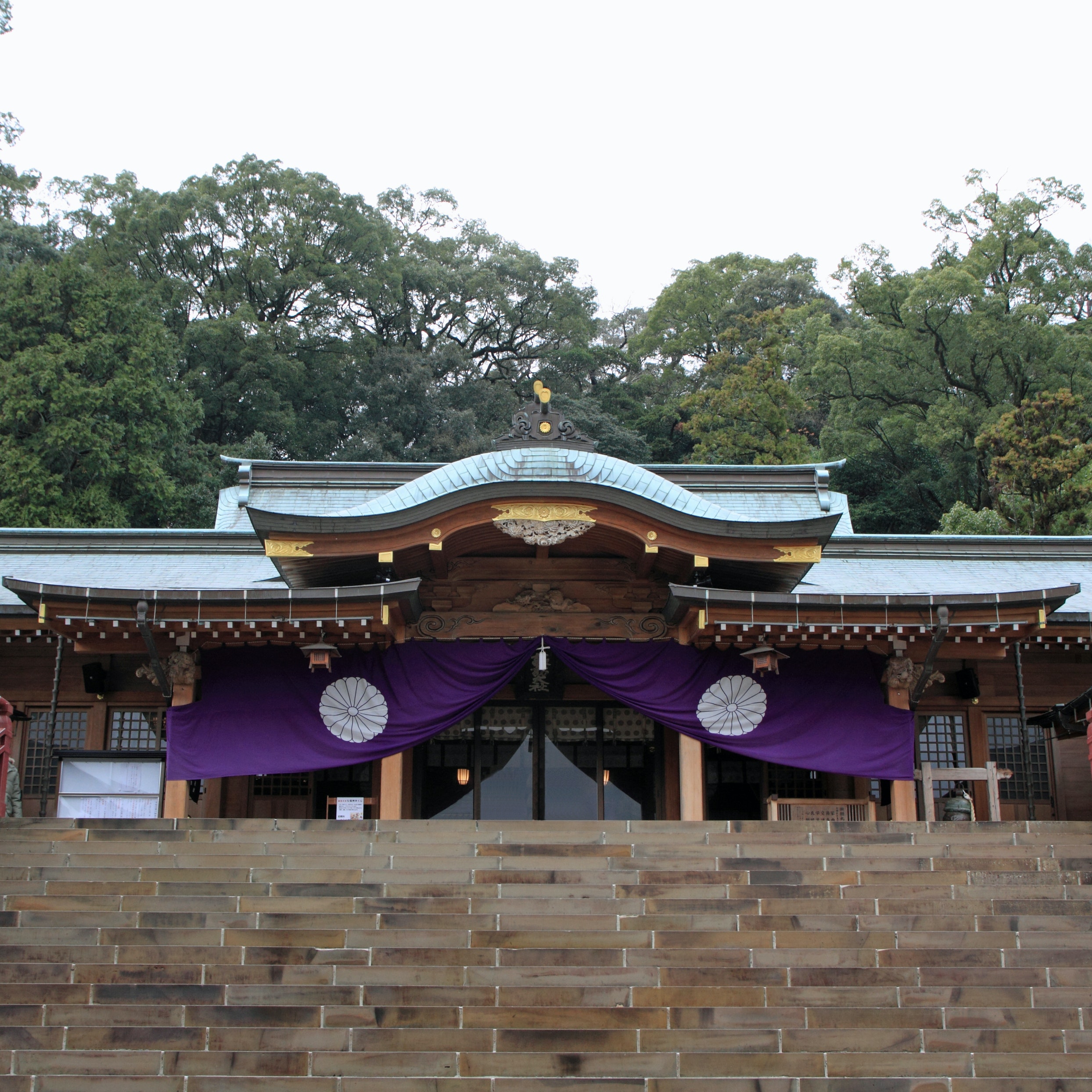 prayer hall of Suwa shrine in Nagasaki, Japan; Shutterstock ID 611889566