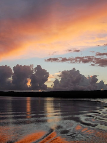 B366R1 The sun setting over the Puerto Mosquito mangrove bay in Vieques, Puerto Rico. The bay is bioluminescent.. Image shot 2007. Exact date unknown.
Bahía Mosquito