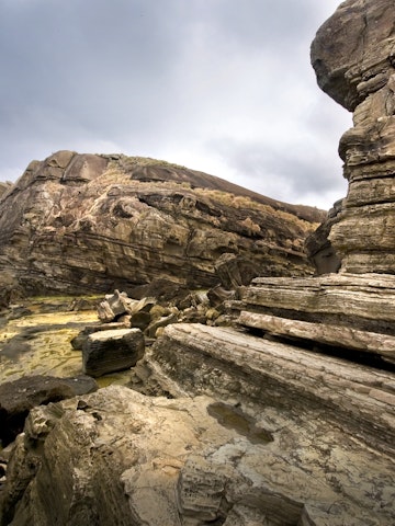 A rock formation in Biri Island.
