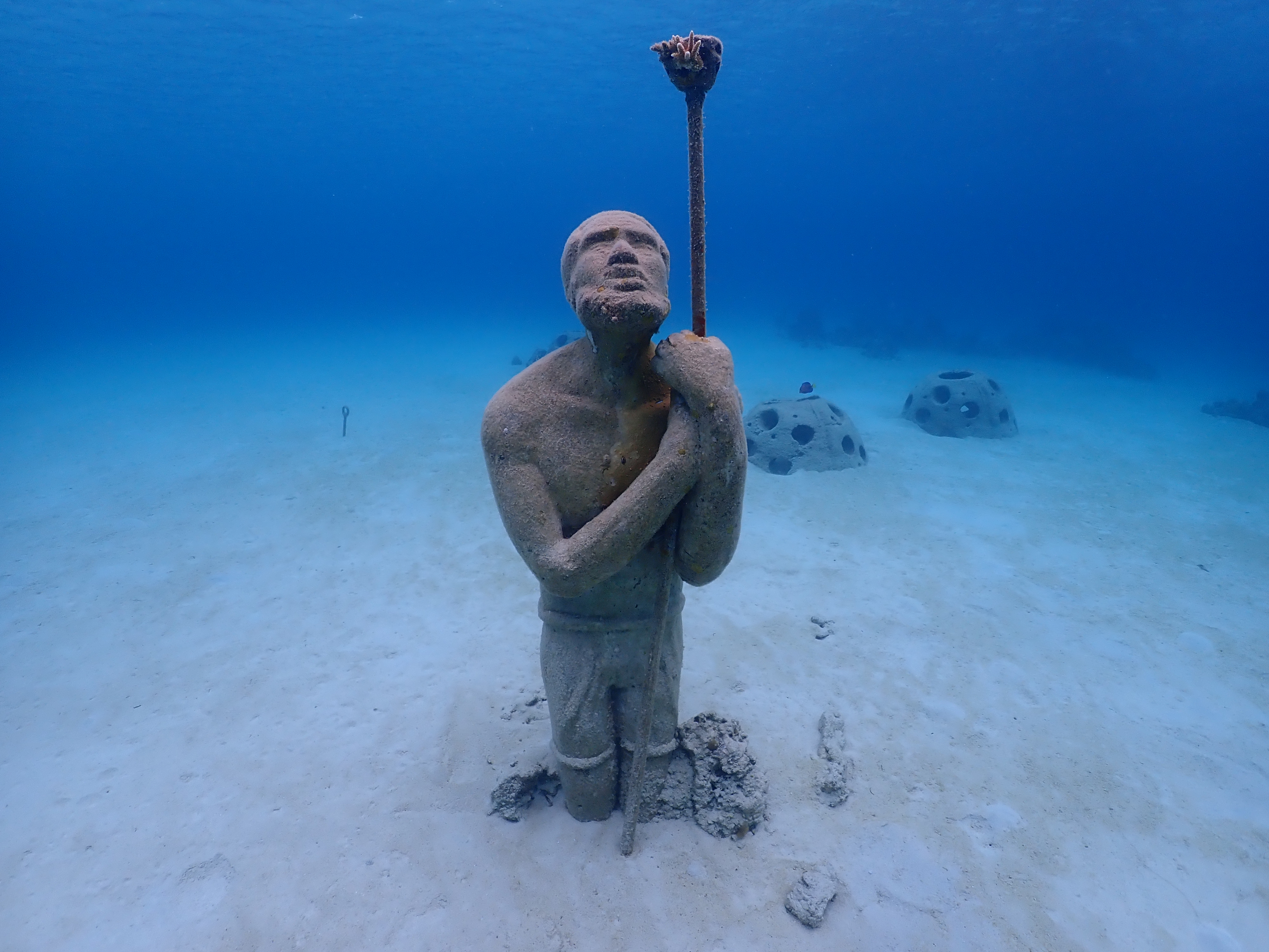 Underwater sculpture at Clifton Heritage National Park
