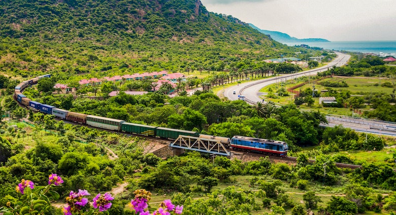 The North-South unified train, daily transporting passengers on the trans-Vietnam railway; August 31, 2016; Shutterstock ID 1236609274; your: Alex Butler; gl: 65050; netsuite: Online Editorial ; full: Amazing train journeys
1236609274