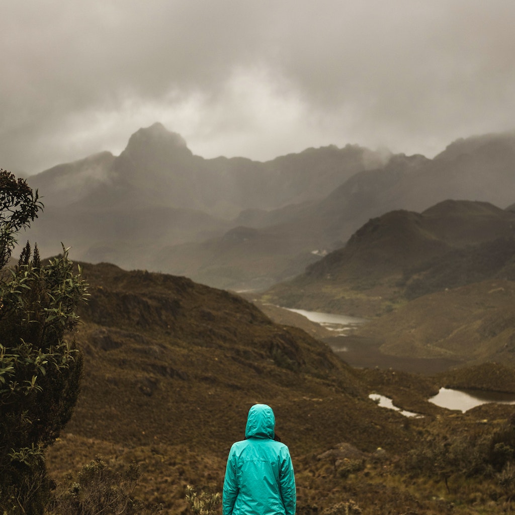 Stunning, stormy landscape in the Ecuadorian andes
